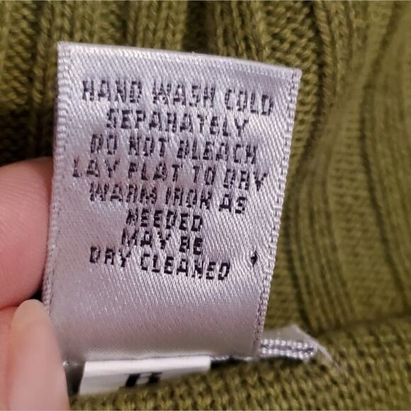 CHICO'S woman's long sleeve button up cardigan sweater Green size. 0/sm - Picture 6 of 8